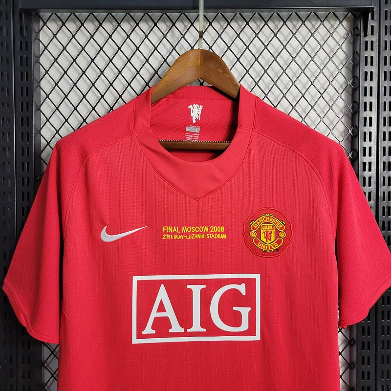 2007/08 Manchester United home retro jersey (NO PATCH)