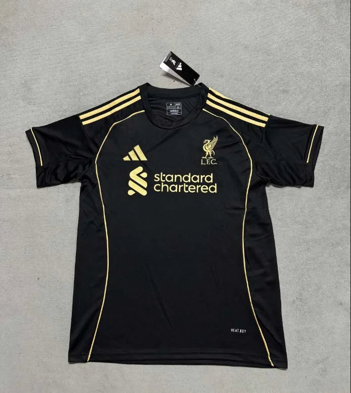 2025/26 Liverpool black+gold special edition jersey